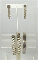 Sterling Silver Bracelets & Earrings