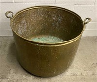 Large Brass Planter with Handles