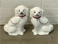 Pair of Hand Painted Staffordshire Style Dogs