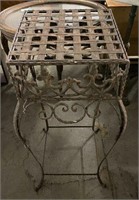 Ornate Wrought Iron Plant Stand