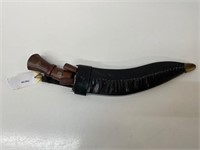 KUKRI KNIFE IN LEATHER CASE