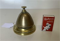 BRASS COUNTER BELL, SCHOOL BELL AND TOWN