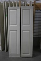 2 PAIRS OF HOLLOW BIFOLD DOORS 18"X76"X1-3/8"