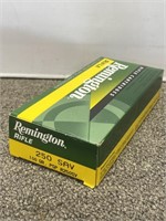 20 rounds Remington 250 savage caliber ammunition