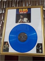 Elvis Presley framed Moody Blue record display
