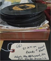 27 old 45rpm juke box records + album Atlantic etc