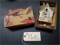 Old vintage LUX Pendulette clock original box