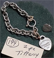 Tiffany 925 silver bracelet & pin
