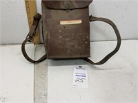 Antique Us Military Leather Bag For Telephone