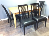 Dining Table & 4 Ethan Allen Chairs