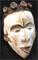 ANTIQUE AFRICAN TRIBAL MASK HAND CARVED