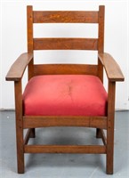 Stickley Arts & Crafts Oak Armchair