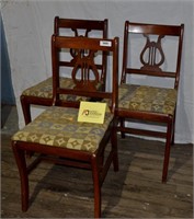 3 Harp Back Chairs