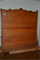 Oak High Back Bed