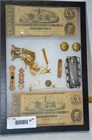 Confederate Money And Civil War Era Jewelry