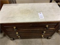 Antique Dresser With Marble Cracked Top