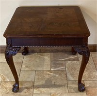 Claw foot end table