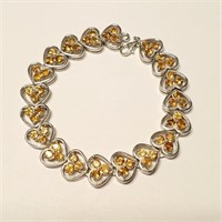 $2200 Silver Citrine Bracelet