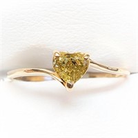 $1800 10K  Yellow Diamond(0.32ct) Ring