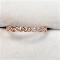 Certified 10K  Diamond(0.25Ct, I1-I2,G-H) Ring