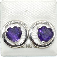 $200 Silver Amethyst (2.5ct) Earrings