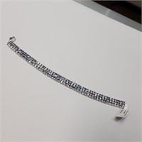 Certified Silver Tanzanite(10.6ct) Bracelet