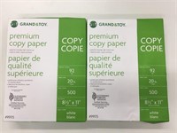 2 Reams Grand & Toy 20lb Copy Paper