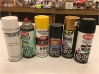 Mixed Spray Paints