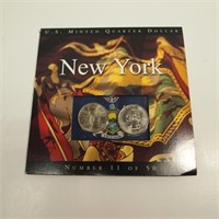 United States Minted New York Quarter Dollars