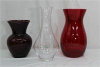 Vases and Reidel Decanter