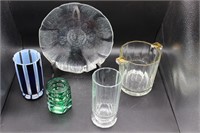Handblown Glass, Italian Ice Bucket & Others