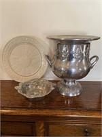 Friendship Plate; Arthur Court Bowl; Vase