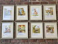 Custom Framed Nursery Rhyme Prints (set of 8)