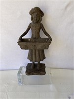 Bronze Sculpture (little girl): 22" tall