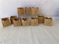 Ceramic Lanterns "Paper Bag" (4" tall, set of 10)