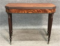 FINE EARLY 19THC. BOSTON C. 1820 CARD TABLE