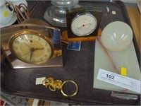 Bakelite Barometer, Shelf Clock, Bookend,