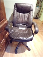 Leather office chair-gently used