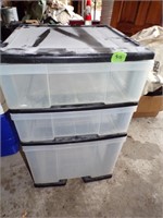 Plastic organizer with drawers