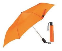 Lewis N. Clark Automatic Travel Umbrella, Orange