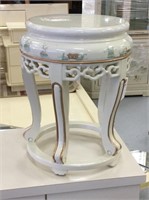 White Asian stool