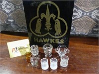 Hawkes Cut Glass And Toothpick Holders