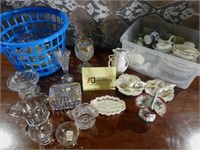 Clear Glass With Gold Trim / China Pcs