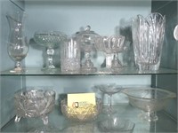 Clear Depression Glass And Other