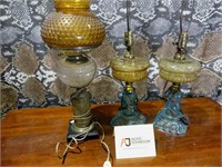 (3) Electric Lamps