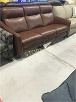 100% Leather Tofino Elec. Reclining Sofa