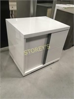 White Imperial 2 Drawer (Right) Nightstand - $550