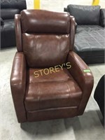 Maddox Glider Recliner Leather Chair