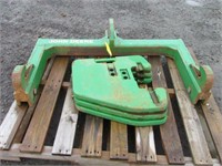 3 pt Quick Hitch & (3) Tractor Weights