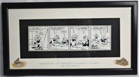 Original Pen & Ink Donald Duck Comic Strip Signed